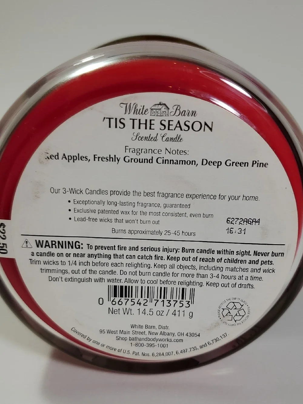 White Barn "'Tis The Season" Candle - Picture 4 of 4